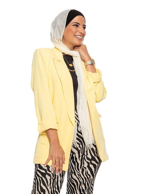 Pastel Yellow Barby Blazer - Khotwh