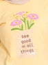 Pastel Yellow - Design 29 Printed Long - Sleeve - Khotwh