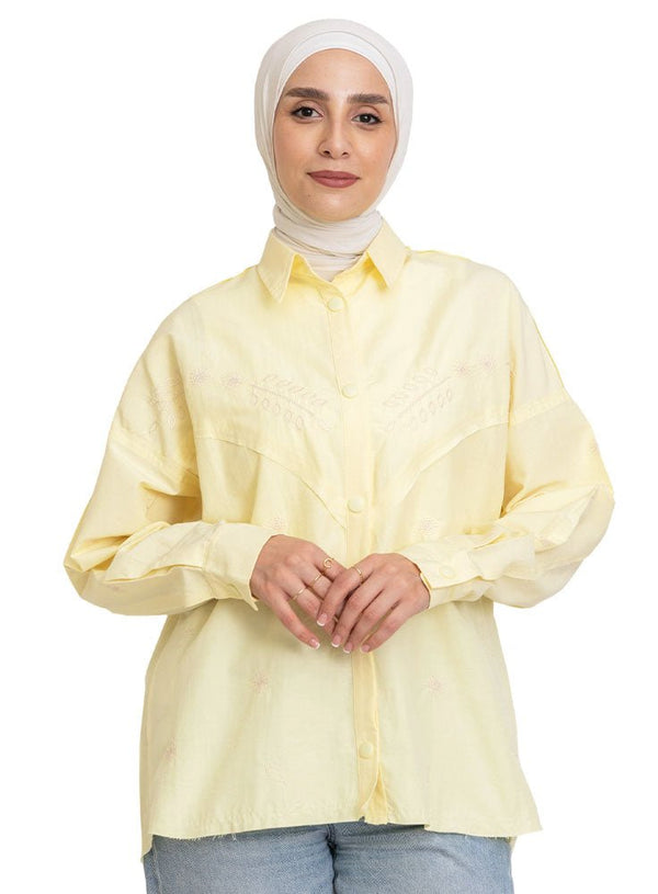 Pastel Yellow Design 71931 Shirt - Khotwh