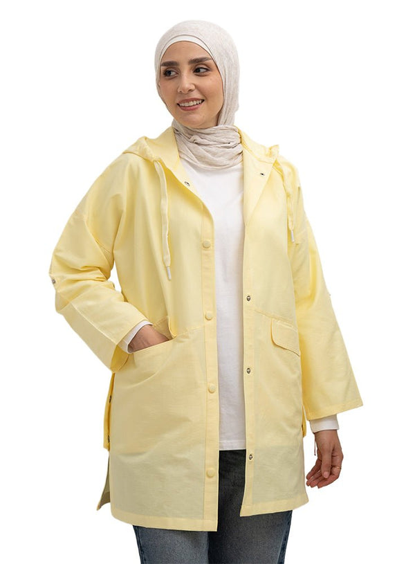 Pastel yellow - Design 7201 Gabardine Jacket - Khotwh
