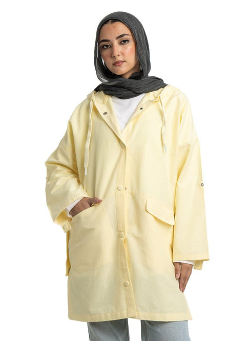 Pastel yellow - Design 7201 Gabardine Jacket - Khotwh