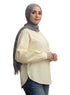 Pastel Yellow Embroidered Poplin Shirt - Khotwh
