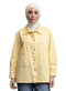 Pastel Yellow Gabardine Jacket 4 - Khotwh