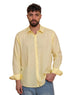 Pastel Yellow Linen Shirt - Khotwh