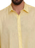 Pastel Yellow Linen Shirt - Khotwh