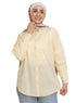 Pastel Yellow Pocket Over Size Linen Shirt - Khotwh