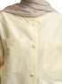 Pastel Yellow Pocket Poplein Shirt - Khotwh