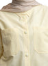 Pastel Yellow Pocket Poplein Shirt - Khotwh