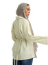 Pastel Yellow RD- Jacquard Embroidered Shirt - Khotwh