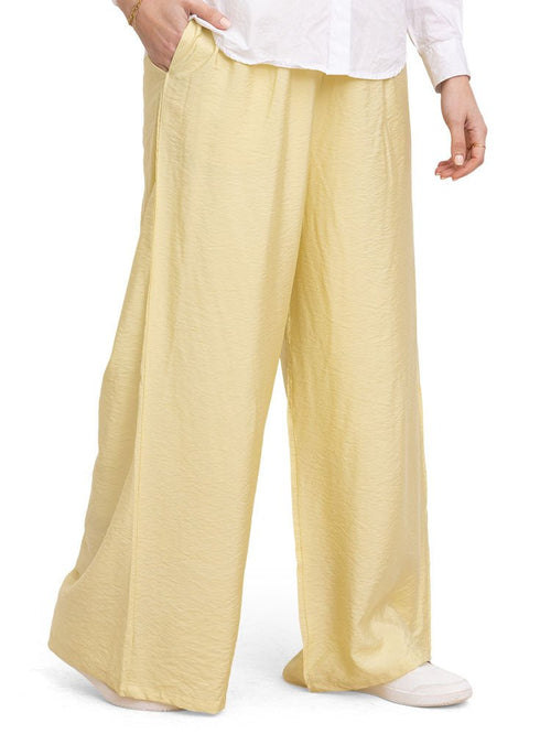 Pastel Yellow RD - Wide Leg Pant - Khotwh
