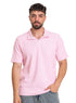Pink - Design 2 Jacquard Polo Neck T-Shirt - Khotwh