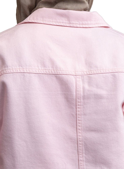 Pink Gabardine Jacket 4 - Khotwh
