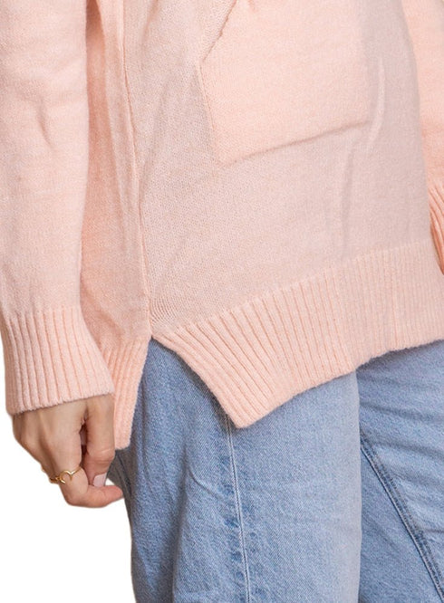 Pink Hoodie Pullover - Khotwh