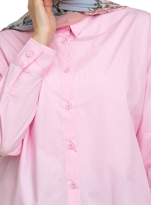Pink Over - Size Shirt - Khotwh