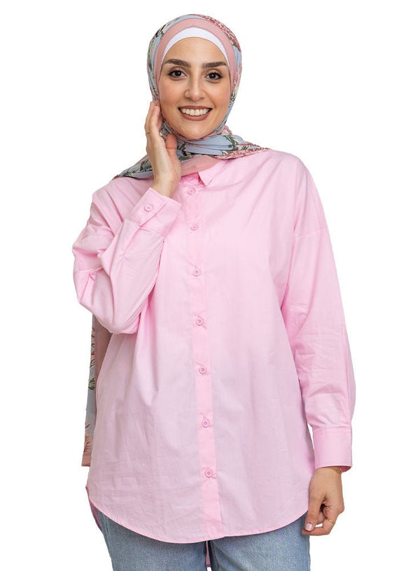 Pink Over - Size Shirt - Khotwh