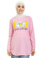 Pink Printed Long - Sleeve Design 12 - Khotwh