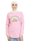 Pink Printed Long - Sleeve Design 18 - Khotwh