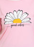 Pink Printed Long - Sleeve Design 18 - Khotwh