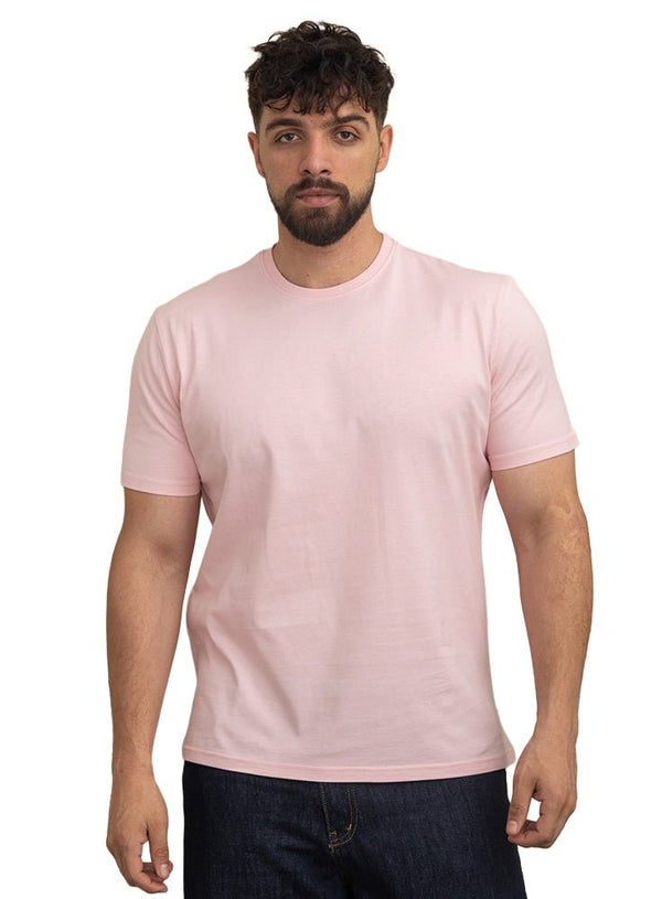 Pink Relaxed Round T-Shirt - Khotwh