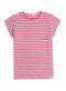 Pink Striped Short - Sleeve - Khotwh