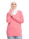 Pink V - Neck Knit Pullover - Khotwh