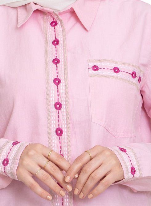 Pink Western Shirt - Khotwh