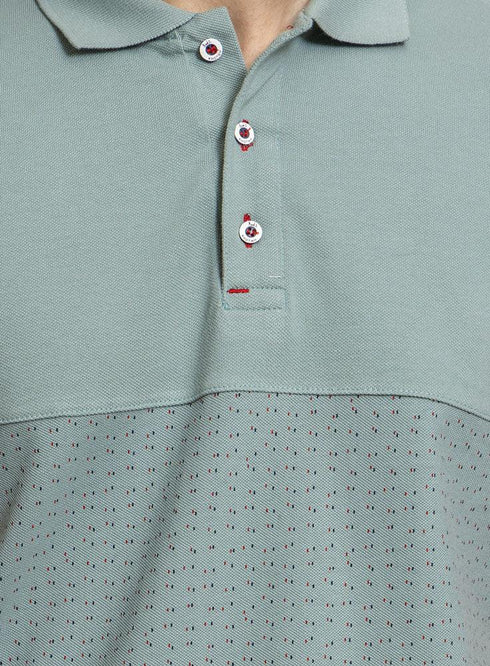 Point - Aqua Foam C - block Polo Shirt - Khotwh