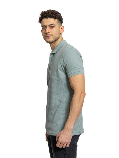 Point - Aqua Foam C - block Polo Shirt - Khotwh