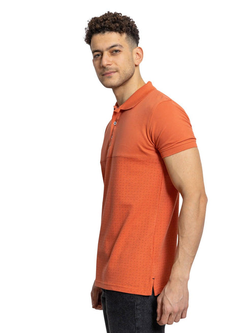Point - Copper Coin C - block Polo Shirt - Khotwh