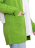 Pool Green Basic Pocket Cardigan - Khotwh