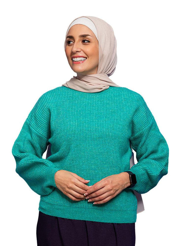 Pool Green Vesper Pullover - Khotwh