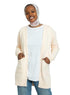 Powder Rose Basic Pocket Cardigan - Khotwh