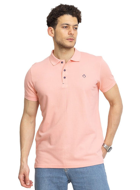 Powder Rose Basic Polo - Khotwh