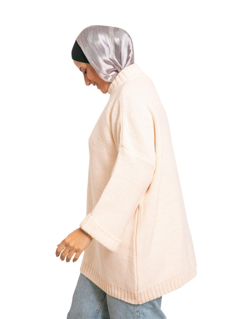 Powder Rose Over Size Pullover - Khotwh