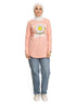 Powder Rose Printed Long - Sleeve Design 28 - Khotwh