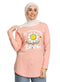 Powder Rose Printed Long - Sleeve Design 28 - Khotwh