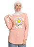 Powder Rose Printed Long - Sleeve Design 28 - Khotwh