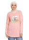 Powder Rose Printed Long - Sleeve Design 40 - Khotwh