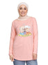 Powder Rose Printed Long - Sleeve Design 40 - Khotwh