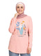 Powder Rose Printed Long - Sleeve Design 45 - Khotwh