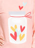 Powder Rose Printed Long - Sleeve Design 49 - Khotwh