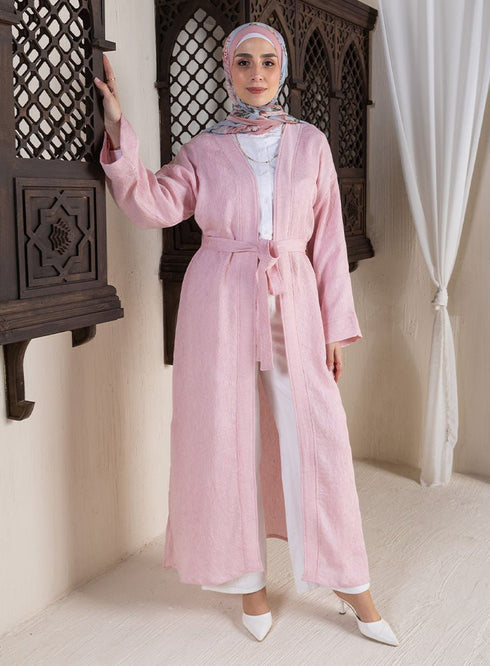Powder Rose RD - Long Cardigan - Khotwh