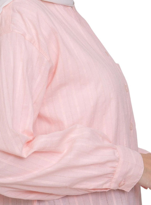 Powder Rose V - Neck Shirt - Khotwh