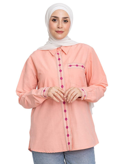 Powder Rose Western Shirt - Khotwh