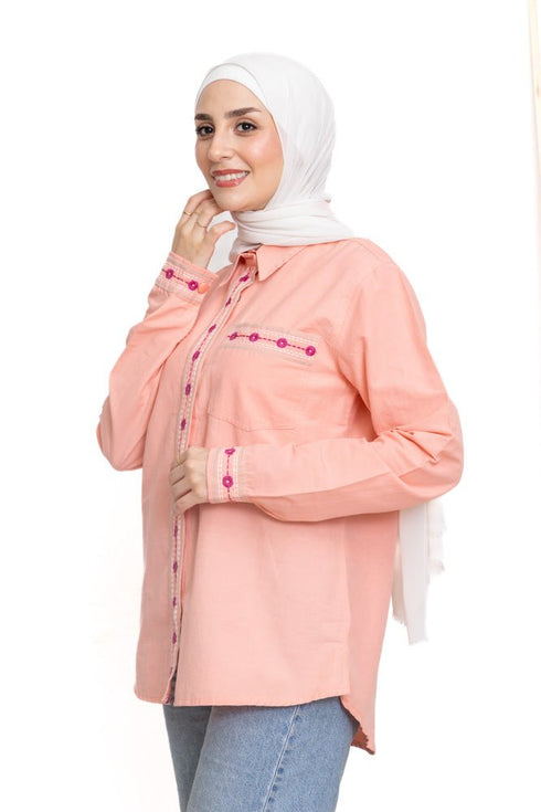 Powder Rose Western Shirt - Khotwh