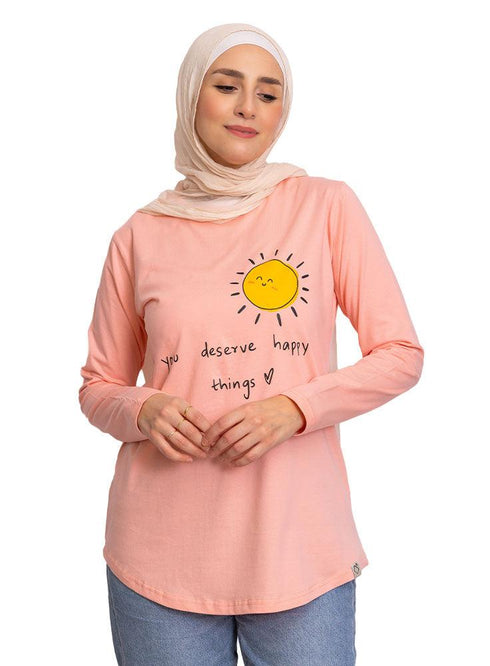 Power Rose Printed Long - Sleeve Design 16 - Khotwh