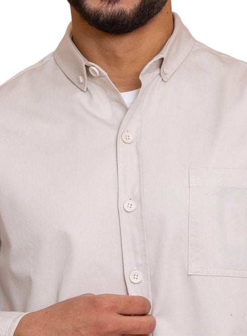 Pumice Stone Gabardine Shirt - Khotwh