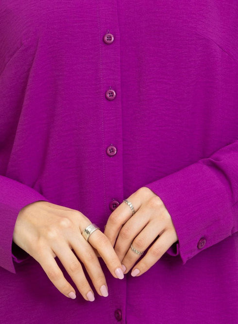 Purple CY - Over Size Shirt - Khotwh