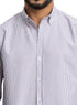 Purple - Design 1 Striped Oxford Shirt - Khotwh