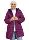 Purple Long Double Face Jacket - Khotwh